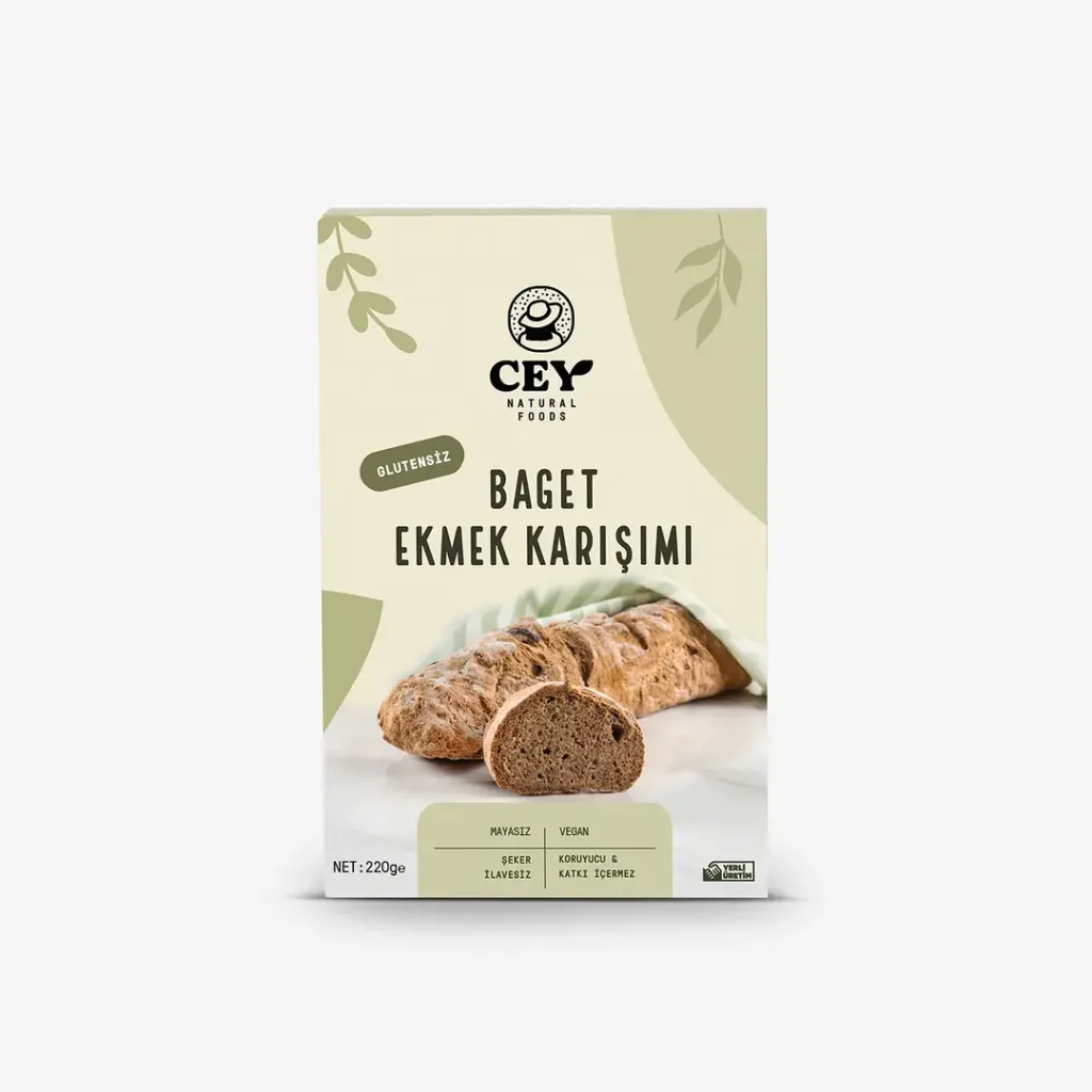 [8682476840421] Cey Glutensiz Baget Ekmek Karışımı 220g