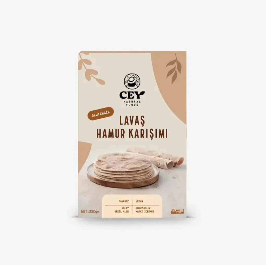 [8682476840445] Cey Natural Glutensiz Lavaş Hamur Karışımı 220g