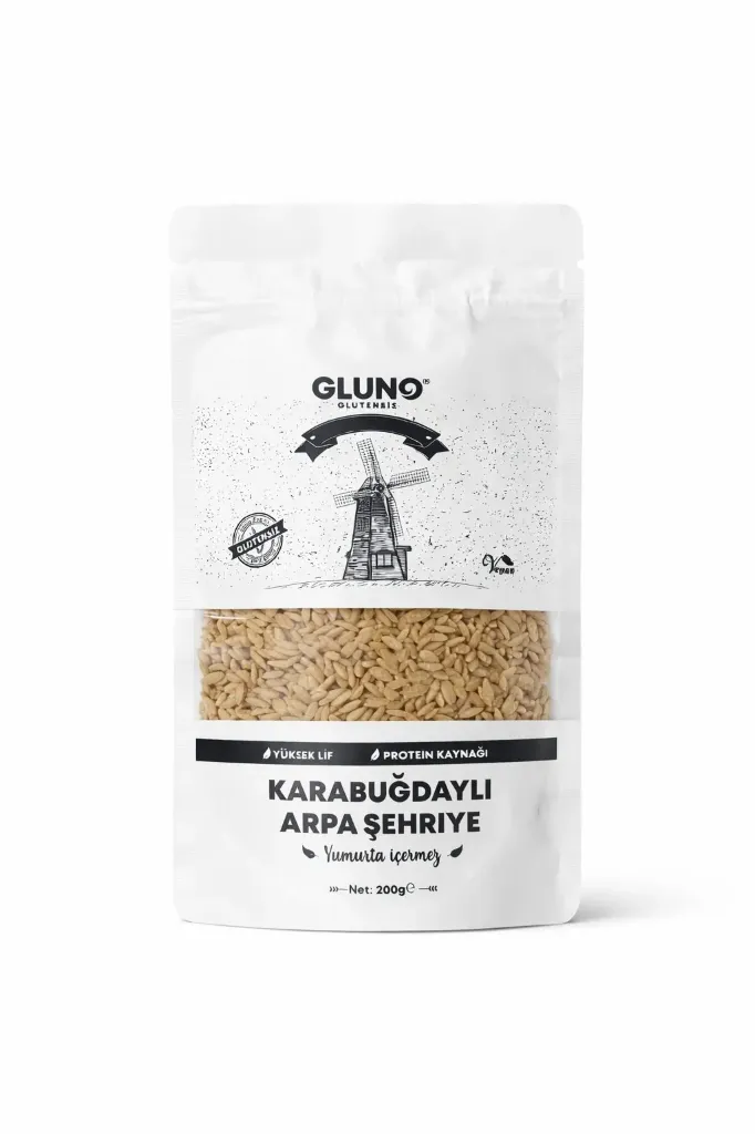 [8681942022781] Gluno Glutensiz Karabuğdaylı Arpa Şehriye 200g