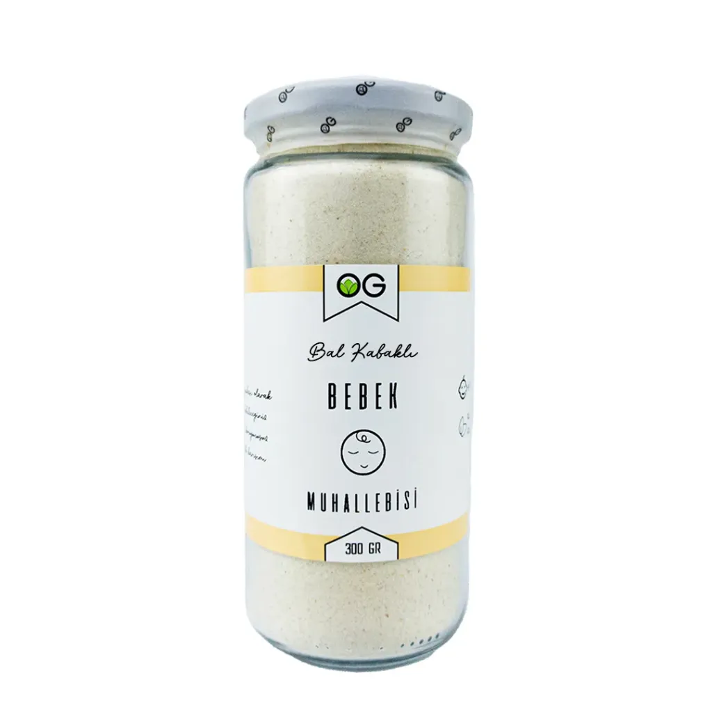 [8682792207649] Og Natural Bal Kabaklı Bebek Muhallebisi Karışımı 300gr